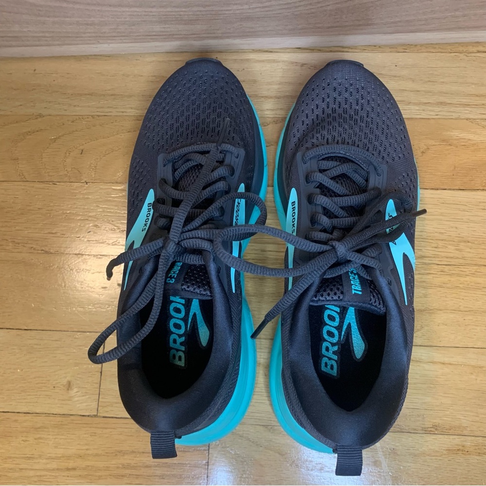 Brooks Women's Running Shoes - Black and Blue - Picture 5 of 7